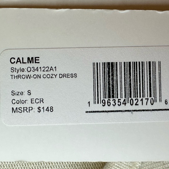 New Johnny Was Cream Throw On Cozy Soft Dress Woman Size Small MSRP $148 - Picture 11 of 16